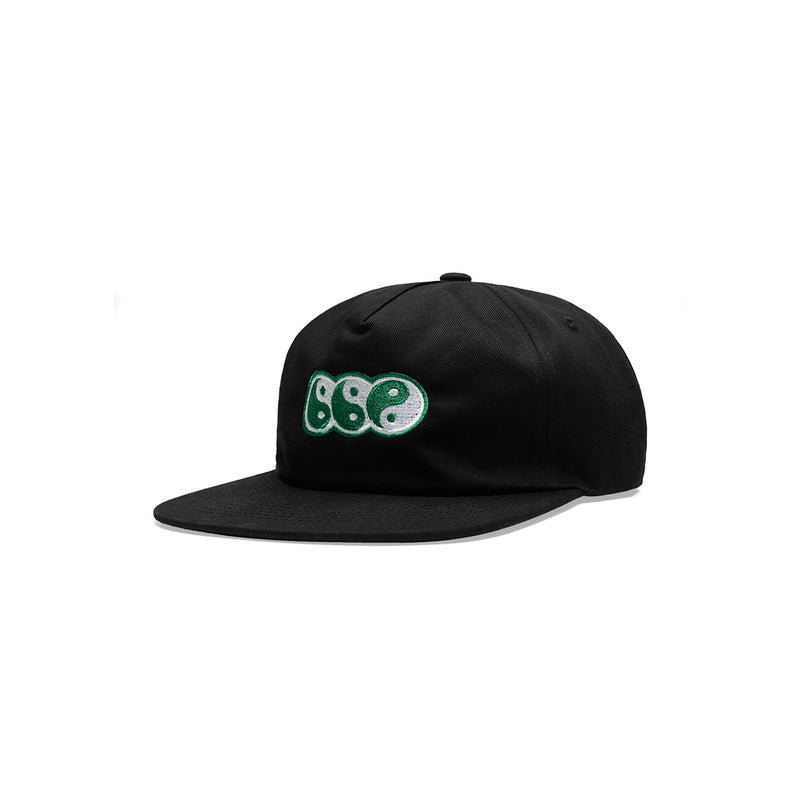 "ZEN" LOGO 5-PANEL CAP [BLACK]
